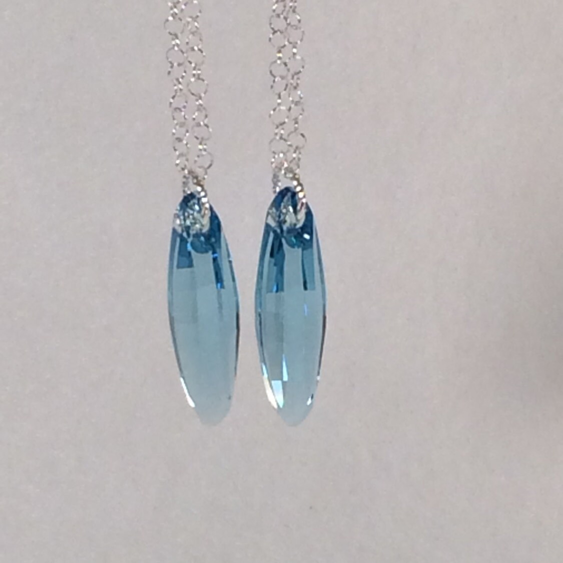 Kristall Aquamarin Perle Und Sterling Silber Tropfen Ohrringe Kristall Aquamarin Perle Und Sterling Silber Tropfen Ohrringe von HiddenFacetsJewelry