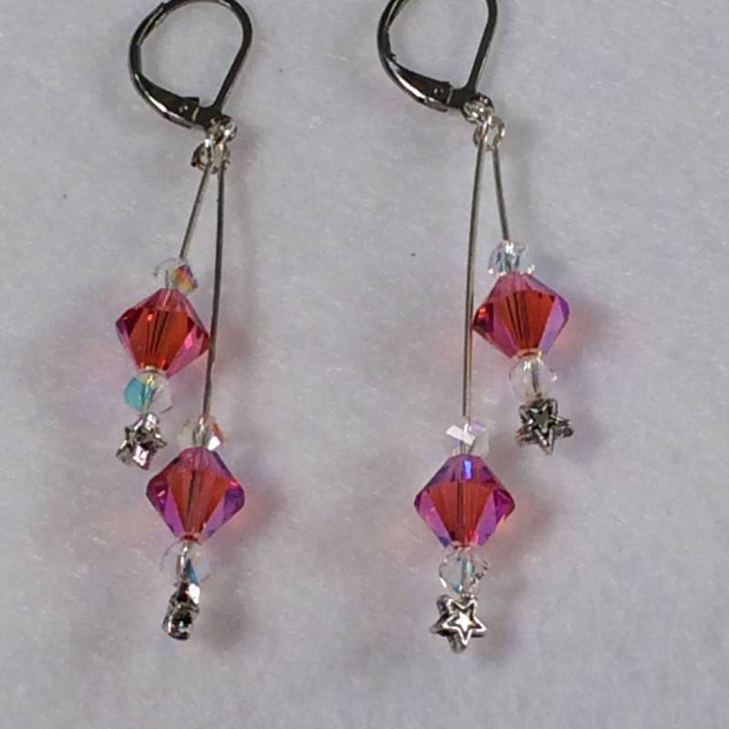 sternschnuppe Kristall Ohrringe sternschnuppe Kristall Ohrringe von HiddenFacetsJewelry