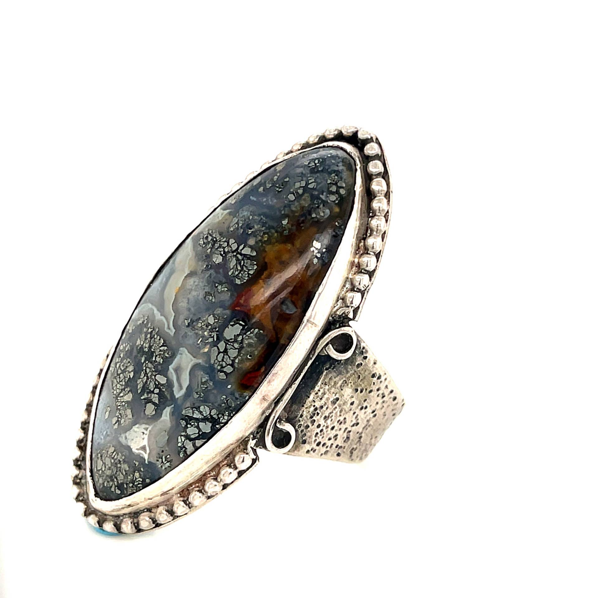 Markasit Oval Statement Ring, Edelstein Größe 11, Geschenk Für Ihn, Ring Männer, Ringe, Schmuck von HiddenJewelSE