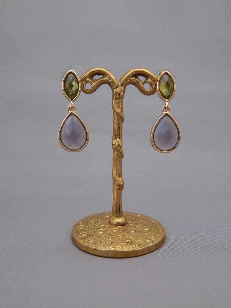 Grün Lila Ohrringe Gold Ton Faux Peridot Amethyst, Tropfen Ohrringe, Geschenk Grün Lila Ohrringe Gold Ton Faux Peridot Amethyst, Tropfen Ohrringe, Geschenk von HiddenStairwayFinds