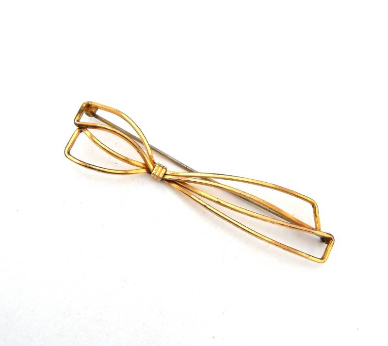 Krementz Gold Overlay Schleifenbrosche, Große Filled Schleifenbrosche Pin, Krementz Vintage Brosche Krementz Gold Overlay Schleifenbrosche, Große Filled Schleifenbrosche Pin, Krementz Vintage Brosche von HiddenStairwayFinds