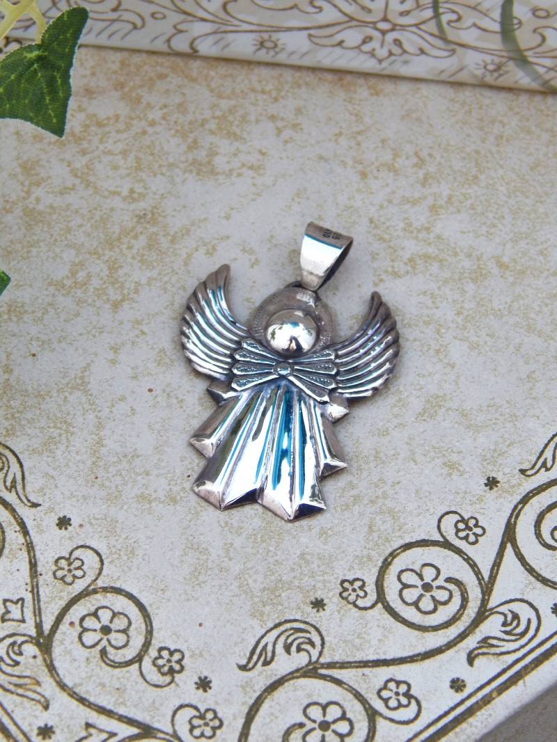 Silber Engel Anhänger 925 Thailand, Schutzengel Sterling Silber, Geschenk Für Mama Silber Engel Anhänger 925 Thailand, Schutzengel Sterling Silber, Geschenk Für Mama von HiddenStairwayFinds