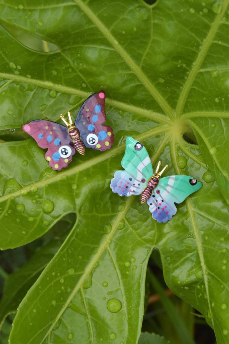Vintage Bunte Schmetterling Pins Lot Von 2, Emaille Schmetterlinge Grün Blau Lila, Scatter Pins, Nachlass Schmuck Vintage Bunte Schmetterling Pins Lot Von 2, Emaille Schmetterlinge Grün Blau Lila, Scatter Pins, Nachlass Schmuck von HiddenStairwayFinds