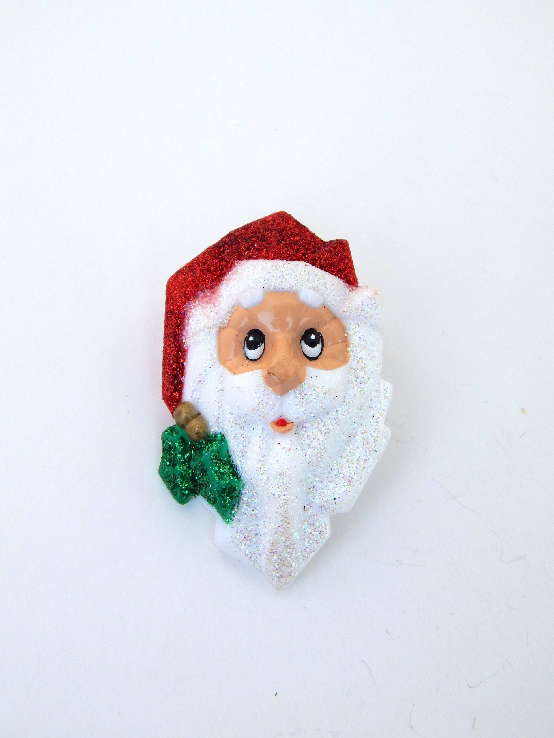 Vintage Weihnachtsmann Pin, Nikolaus Anstecknadel, Weihnachten Schmuck, Anstecknadel von HiddenStairwayFinds