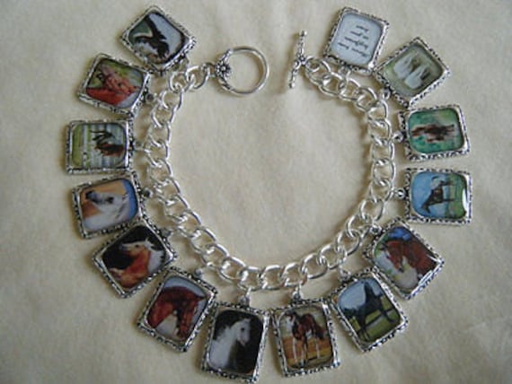 Pferde Bettelarmband Verändertes Kunst Armband Pferde Bettelarmband Verändertes Kunst Armband von HiddenValleyJewelry