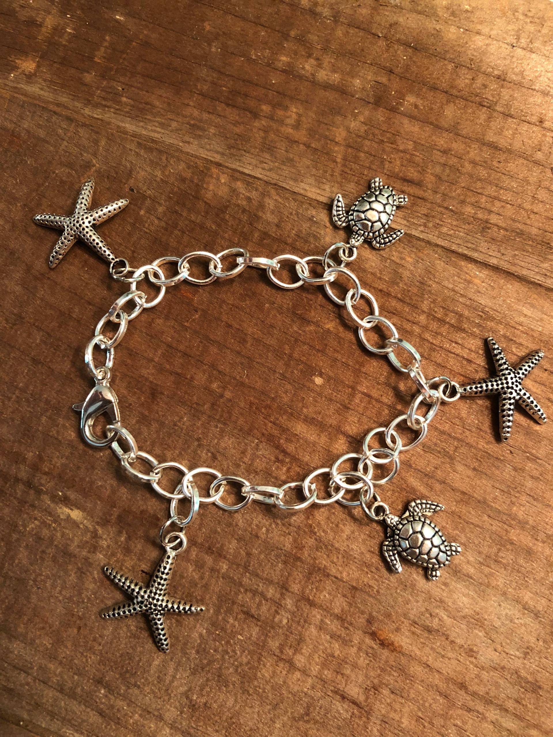 Seestern Und Meeresschildkröte Armband Seestern Und Meeresschildkröte Armband von HiddenValleyJewelry