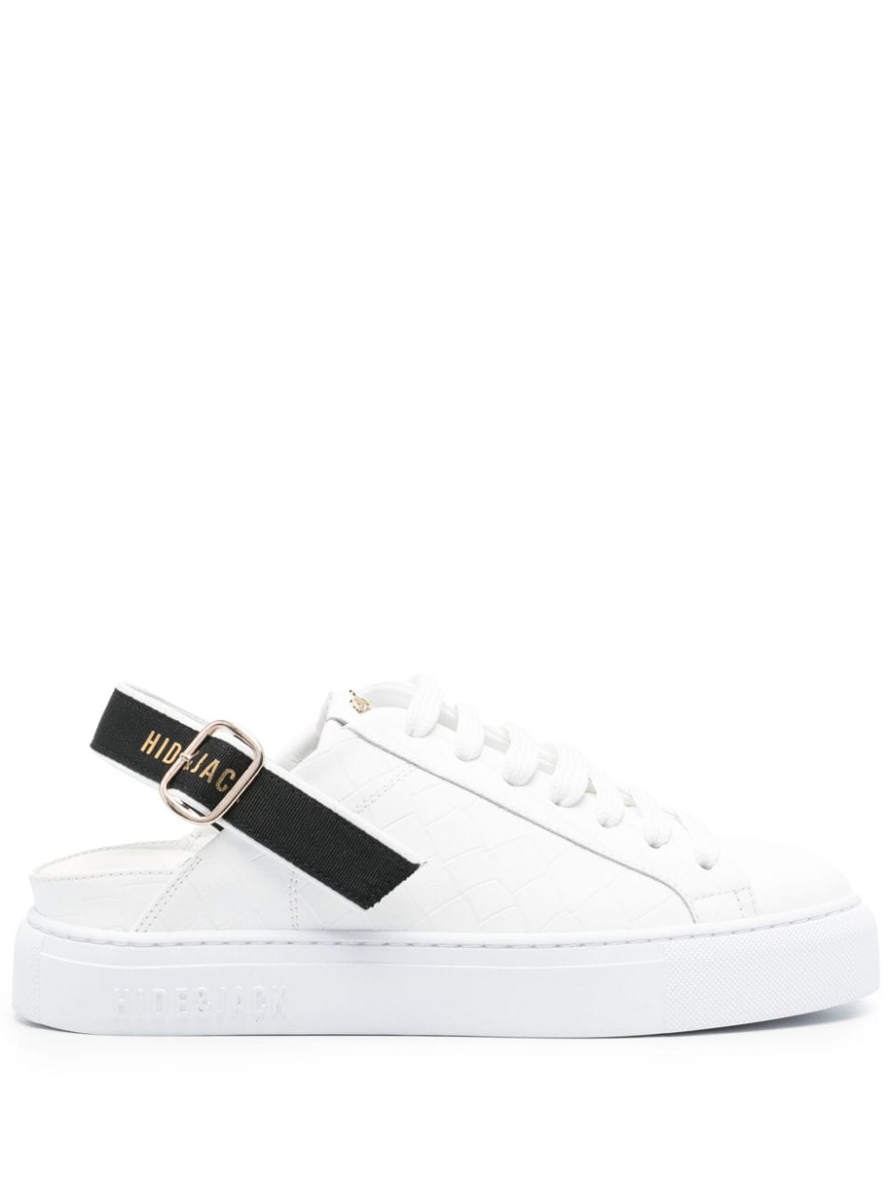 Hide&Jack Sabot Croco Sneakers - Weiß von Hide&Jack