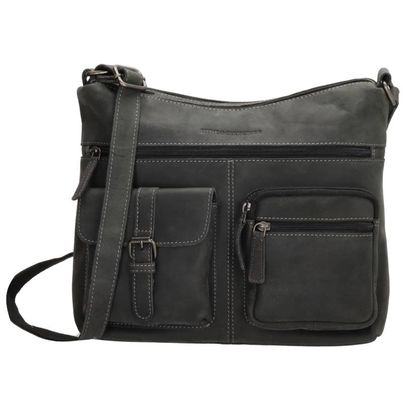 Hide & Stitches Idaho Cross body Shoulder bag-Black von Hide & Stitches
