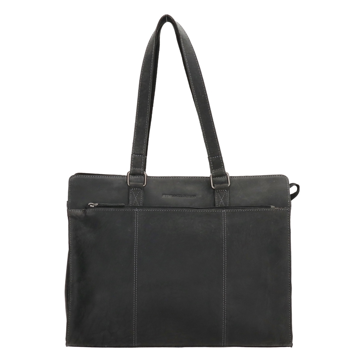 Hide & Stitches Idaho Laptopbag 15,6 inch-Black von Hide & Stitches
