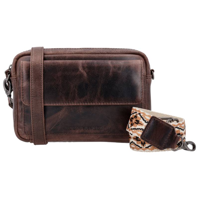 Hide & Stitches Next Navajo Shoulder bag-Dark Brown von Hide & Stitches