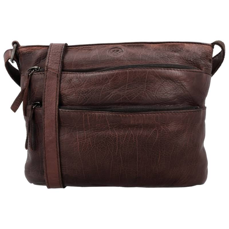 Hide & Stitches Paint Rock Crossbody Shoulder bag-Dark Brown von Hide & Stitches
