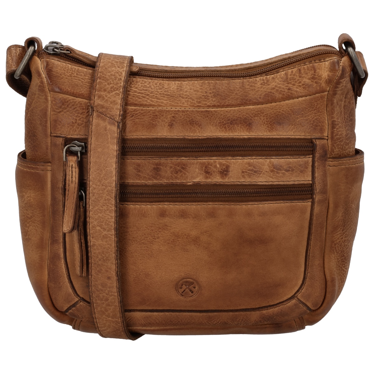 Hide & Stitches paint rock cross body bag-Cognac von Hide & Stitches