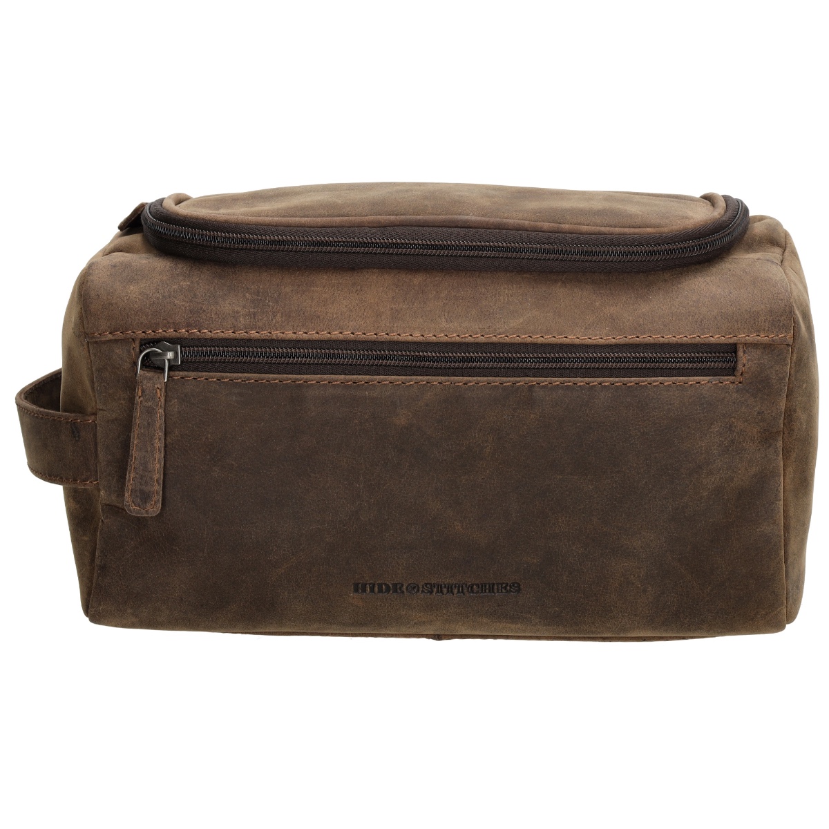 Hide & stitches idaho Kulturbeutel-Dark Brown von Hide & Stitches