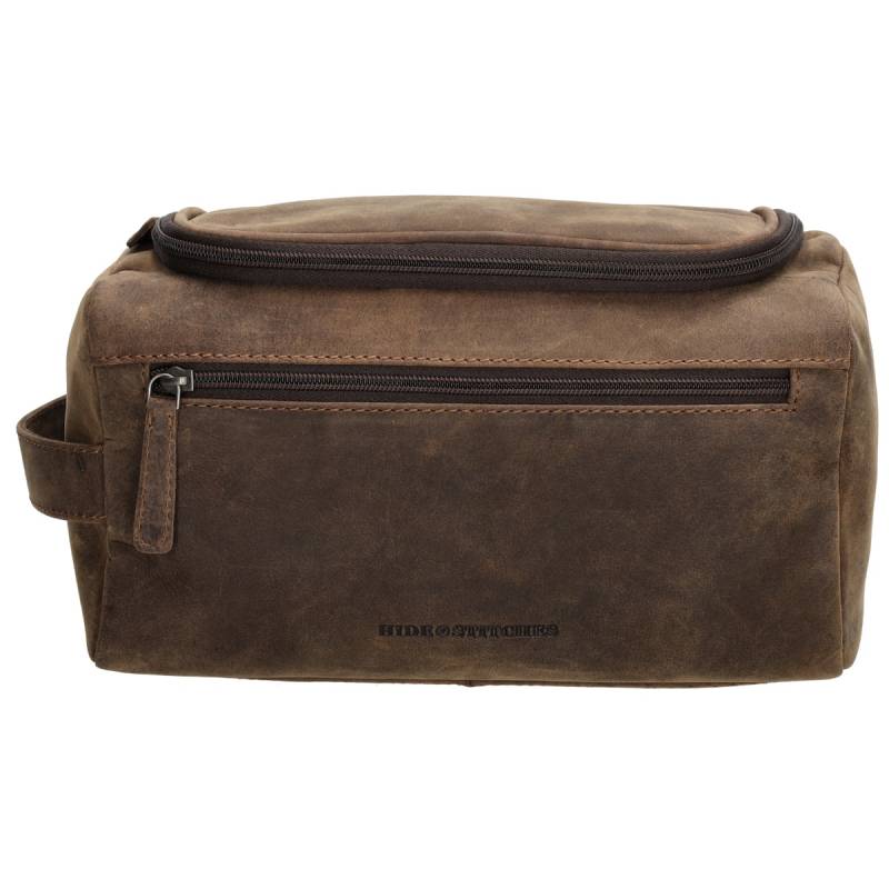 Hide & stitches idaho Kulturbeutel-Dark Brown von Hide & Stitches