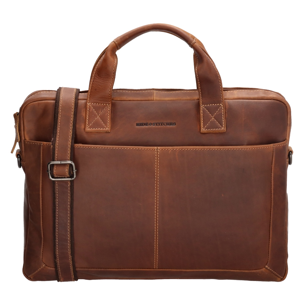 Hide & stitches japura Laptoptasche 15,6 inch-Cognac von Hide & Stitches