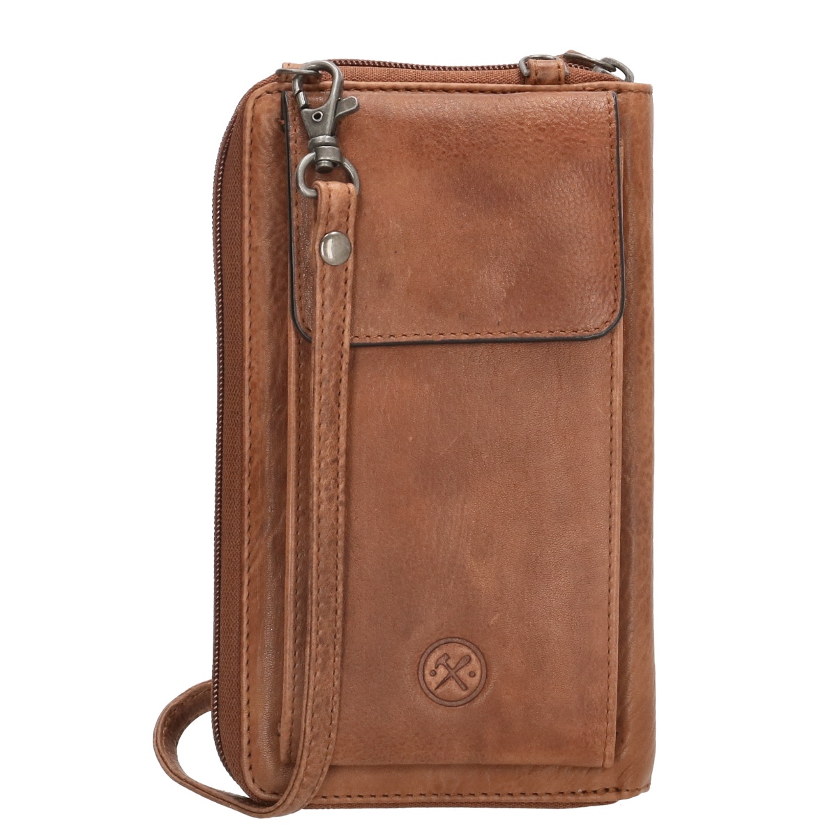 Hide & stitches paint rock Handytasche-Cognac von Hide & Stitches