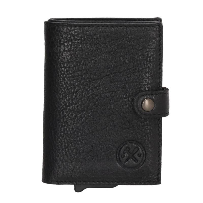 Hide & stitches paint rock safety wallet-Black von Hide & Stitches
