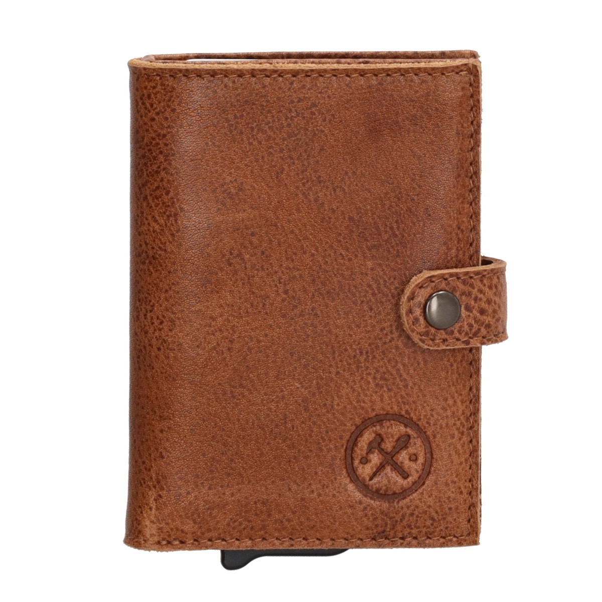 Hide & stitches paint rock safety wallet-Cognac von Hide & Stitches