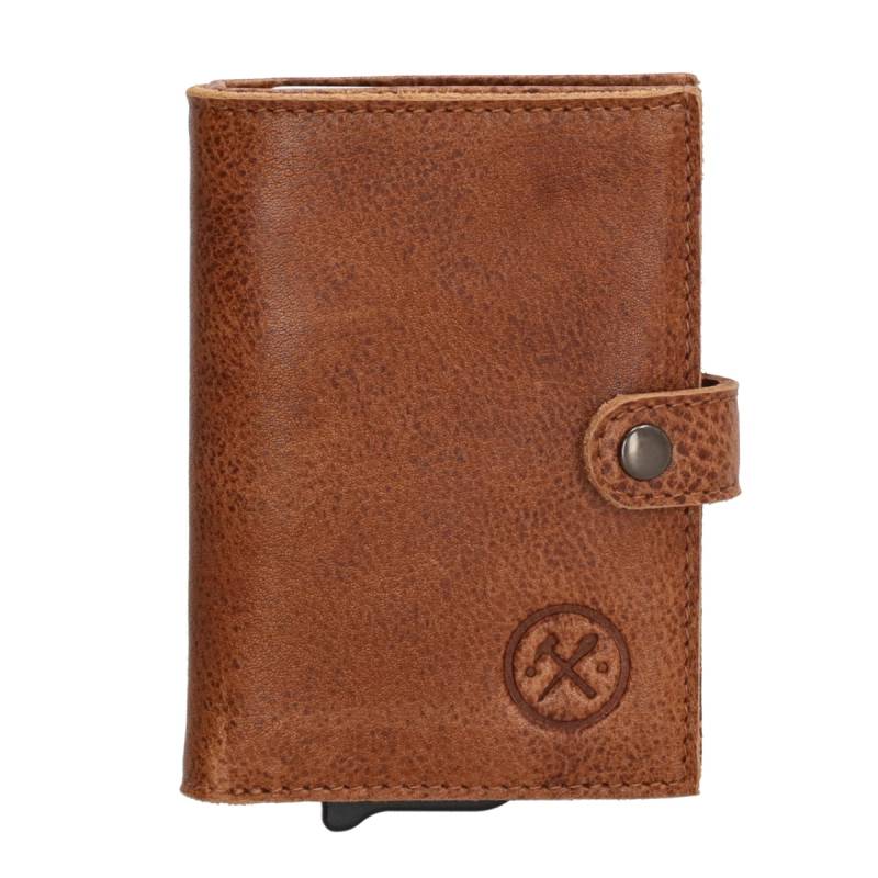 Hide & stitches paint rock safety wallet-Cognac von Hide & Stitches