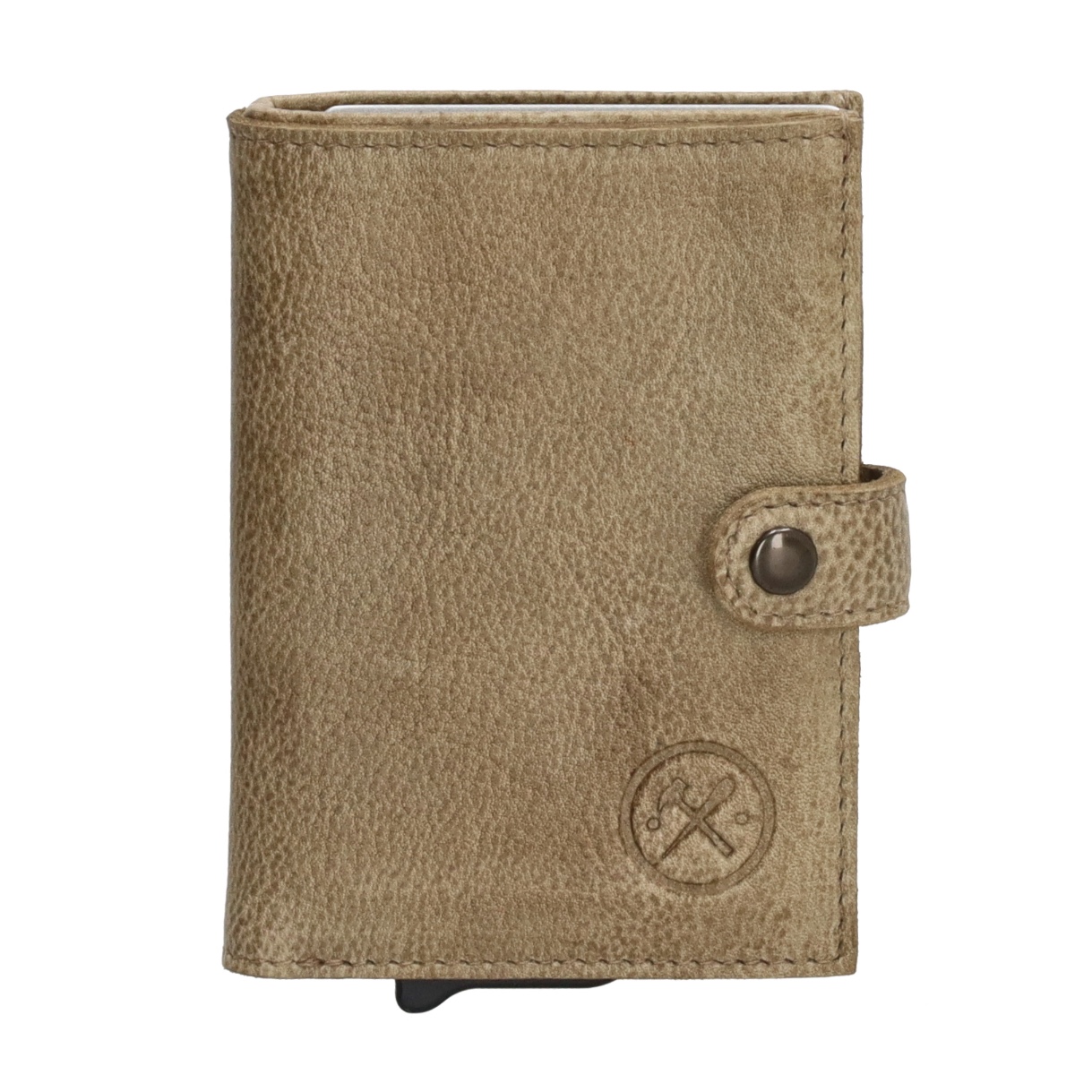 Hide & stitches paint rock safety wallet-Sand von Hide & Stitches