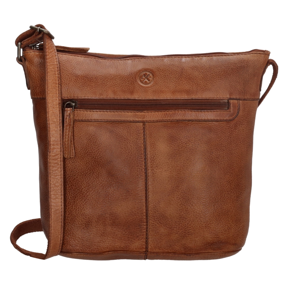Hide & stitches paint rock shoulder bag-Cognac von Hide & Stitches