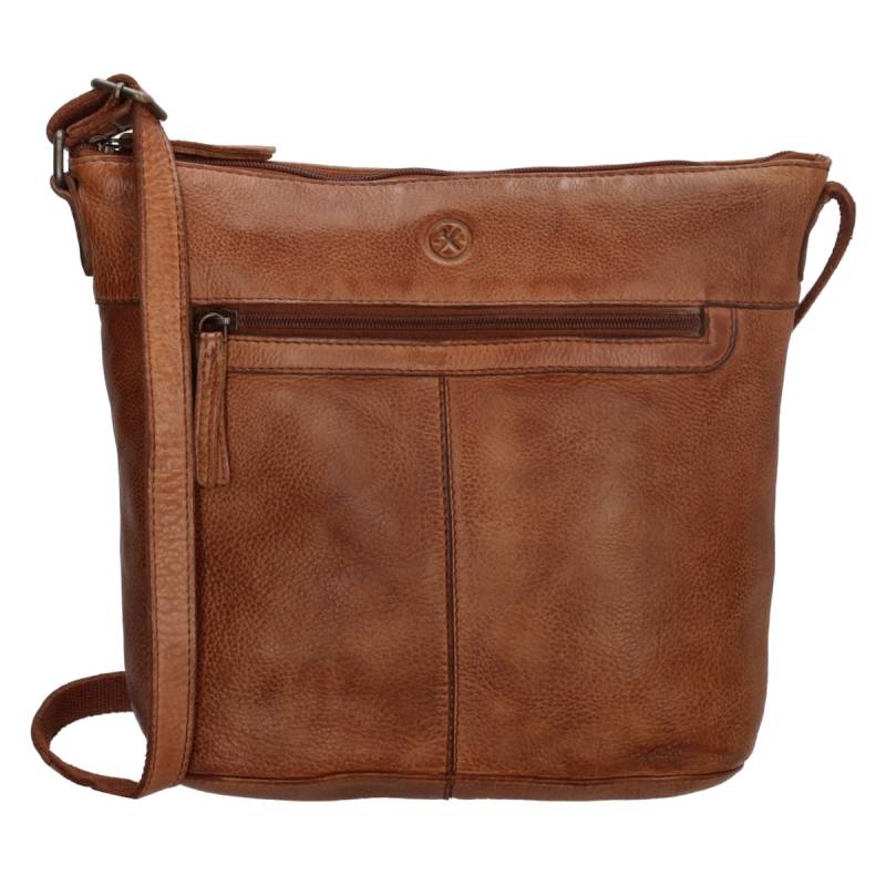 Hide & stitches paint rock shoulder bag-Cognac von Hide & Stitches
