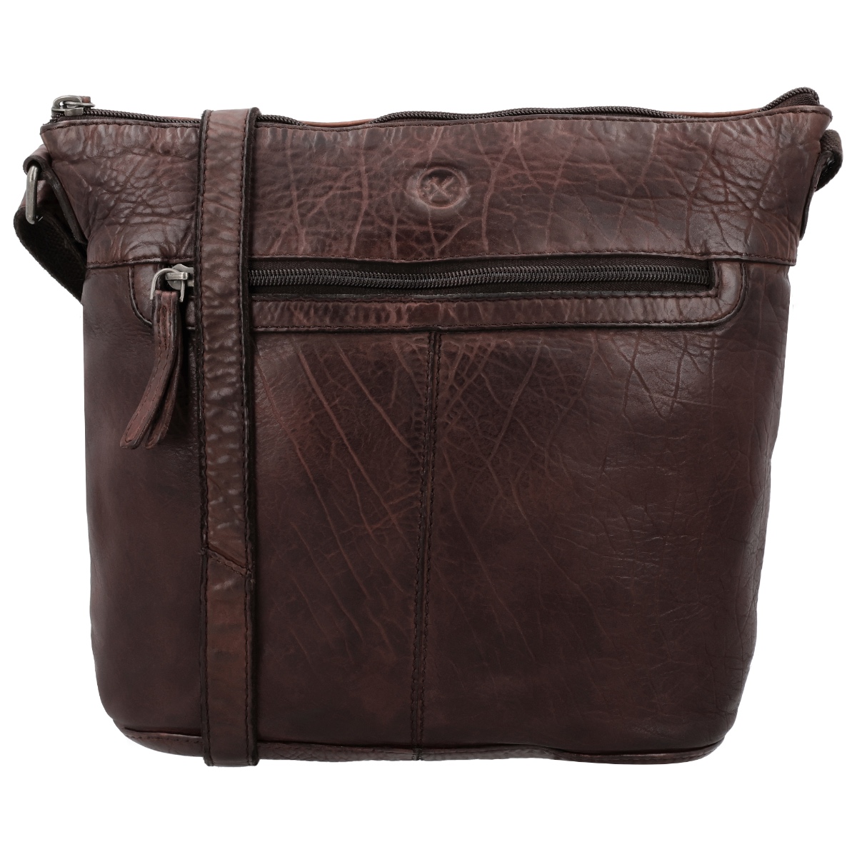 Hide & stitches paint rock shoulder bag-Dark Brown von Hide & Stitches