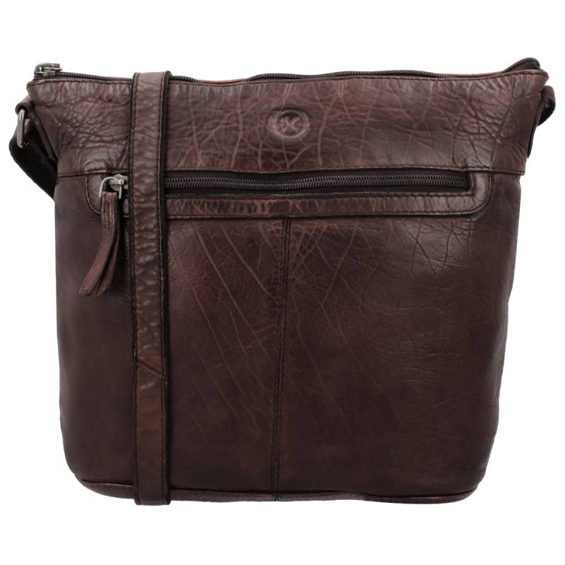 Hide & stitches paint rock shoulder bag-Dark Brown von Hide & Stitches
