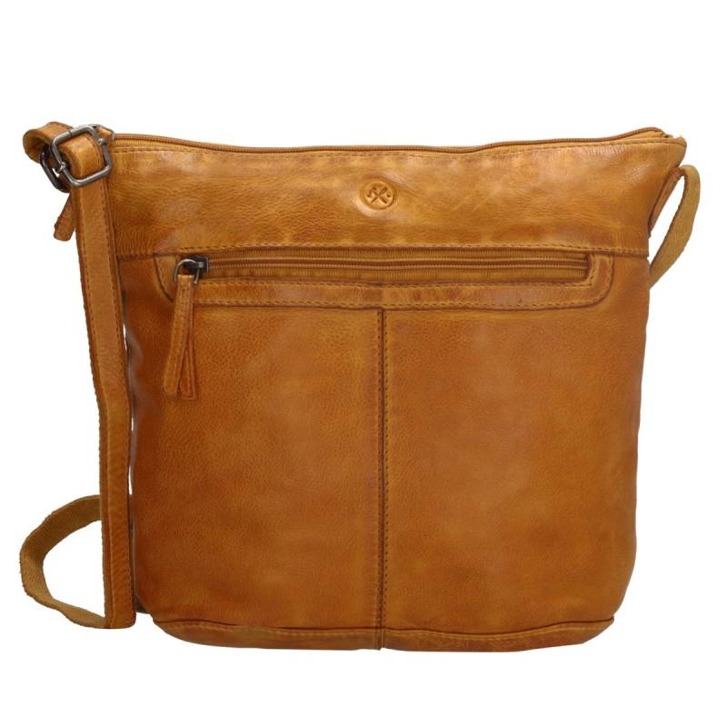 Hide & stitches paint rock shoulder bag-Ocher Yellow von Hide & Stitches