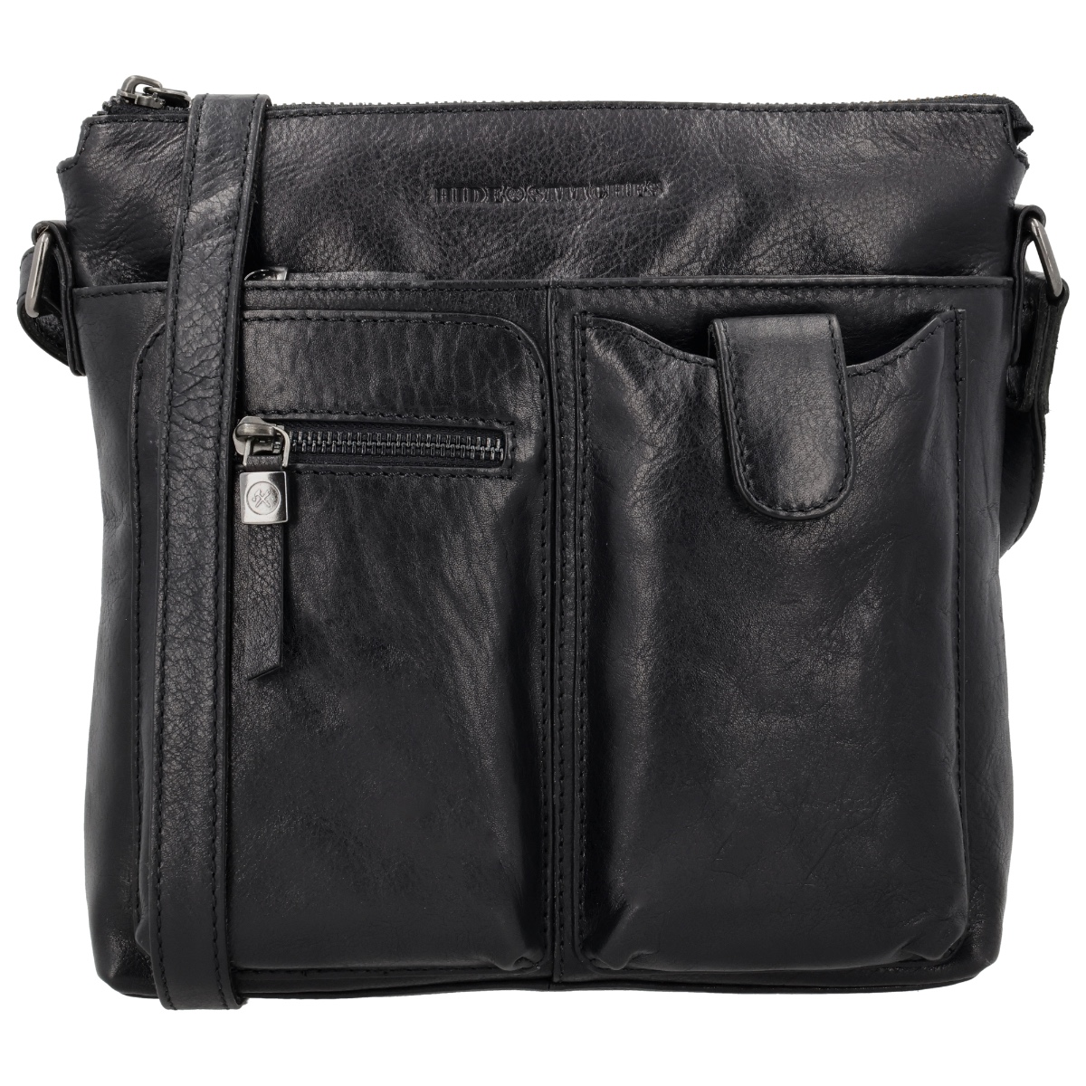 Hide & stitches porto schoudertas-Black von Hide & Stitches