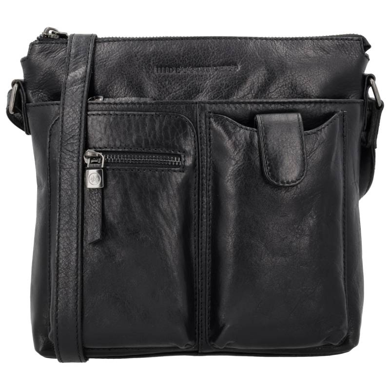 Hide & stitches porto schoudertas-Black von Hide & Stitches
