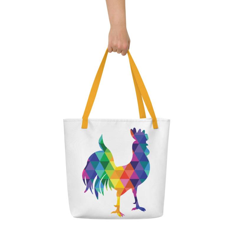 Tragetasche Farben Des Regenbogens The Rockin "Hahn Strandtasche Regenbogen Hahn Geschenk - 40 cm X 50 Tragetasche Farben Des Regenbogens The Rockin "Hahn Strandtasche Regenbogen Hahn Geschenk - 40 cm X 50 von HiderHouseShop