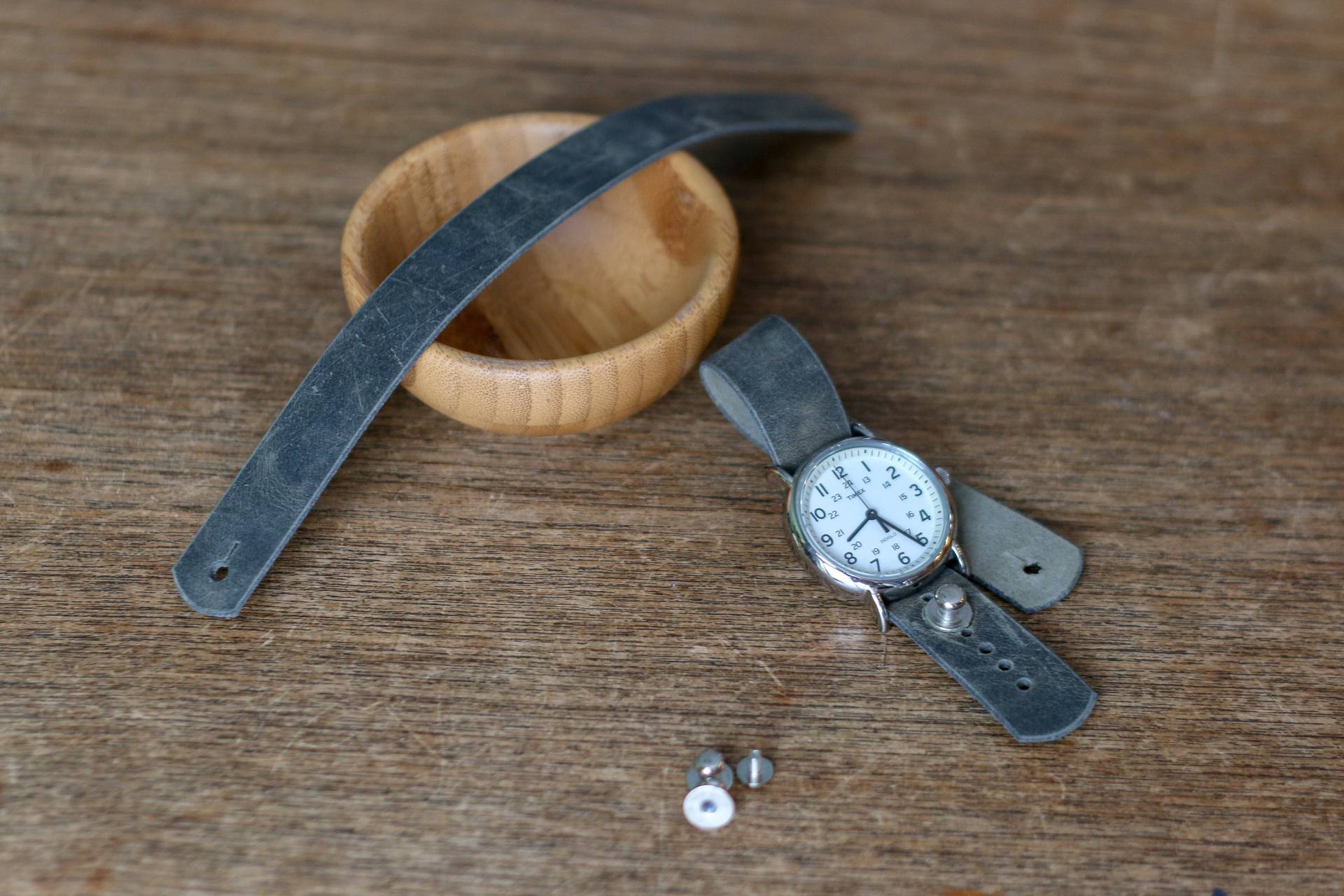 Uhrenarmband Aus Leder Für Timex Weekender - Sage Folklore Vintage Uhrenarmband Aus Leder Für Timex Weekender - Sage Folklore Vintage von HidesAndStitches
