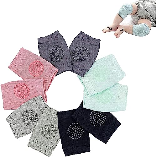 Hidetex Baby-Knieschützer zum Krabbeln – Kleinkinder-Knieschützer, verstellbare elastische Beinlinge, rutschfester Beinschutz für Unisex-Kleinkinder(5 Paare) von Hidetex