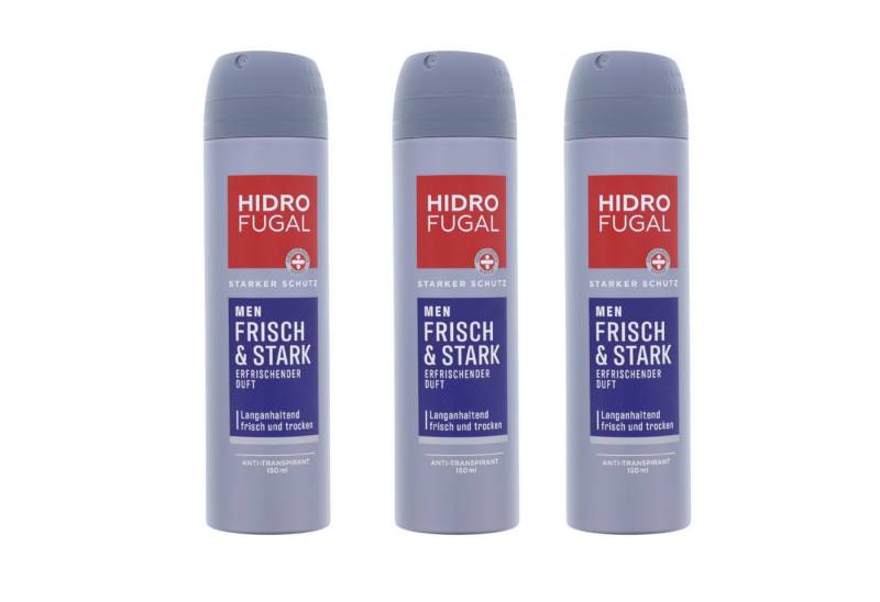 Hidrofugal Bodyspray 3 x Hidrofugal Men Frisch & Stark Deo Spray je 150ml Anti Transpirant von Hidrofugal