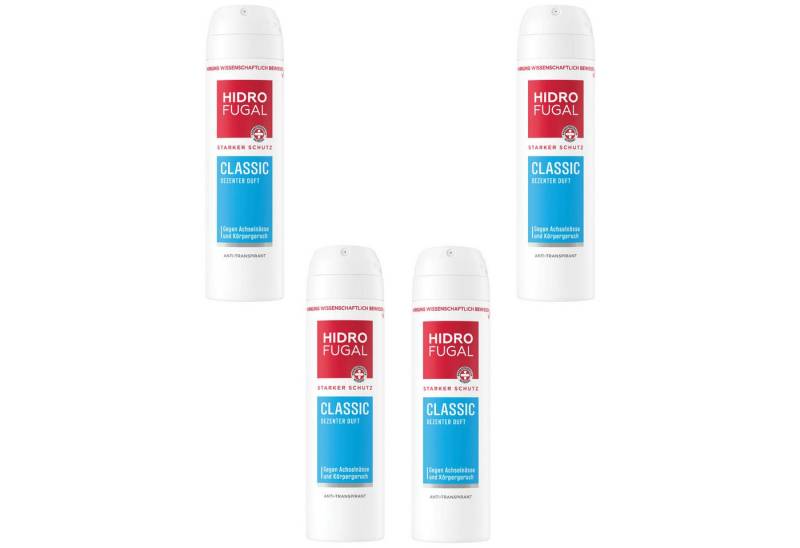 Hidrofugal Deo-Spray HIDROFUGAL CLASSIC 4 x 150 ml, Set, 4-tlg. von Hidrofugal