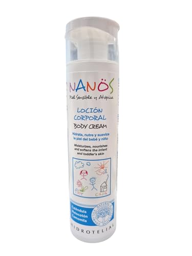 Hidrotelial Nanos Körperlotion 250 ml [Reiseformat] [spendet Feuchtigkeit, nährt und glättet die Haut von Babys und Kinder] von HIDROTELIAL