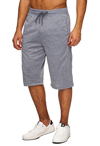 Hidyliu Herren 3/4-Shorts mit elastischem Taillenbund und Kordelzug, für den Sommer, lässig, kurze Hose mit Taschen - - Klein von Hidyliu
