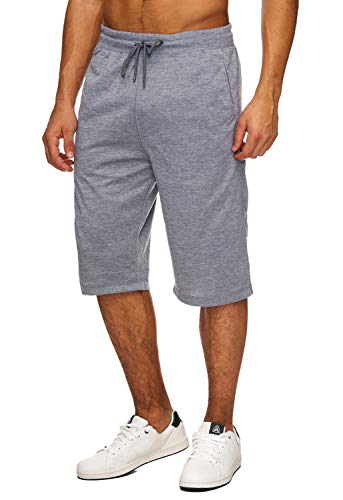 Hidyliu Herren 3/4-Shorts mit elastischem Taillenbund und Kordelzug, für den Sommer, lässig, kurze Hose mit Taschen - - Mittel von Hidyliu