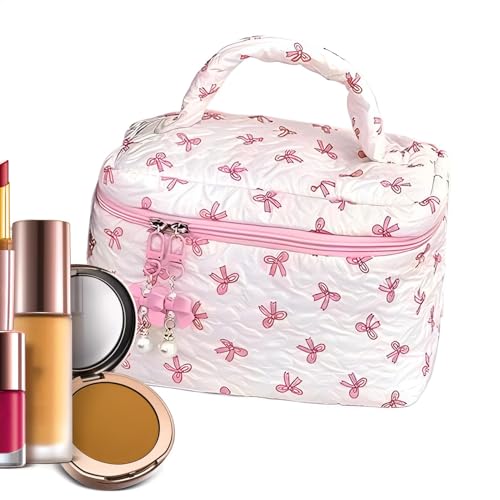 Hiemible Blumen -Make -up -Tasche, Gesteppte Make -up -Tasche | Gesteppte Beutel für Make -up | Kosmetikhalter mit großer Kapazität, Reisetilmenträgerbehälter, Make -up Storage Organizer für Reisen Hiemible Blumen -Make -up -Tasche, Gesteppte Make -up -Tasche | Gesteppte Beutel für Make -up | Kosmetikhalter mit großer Kapazität, Reisetilmenträgerbehälter, Make -up Storage Organizer für Reisen von Hiemible