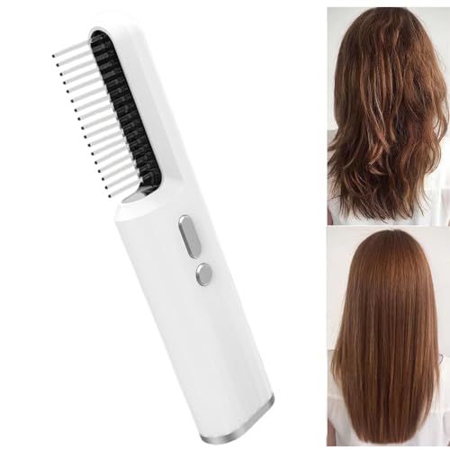 Hiemible Haaröl-Applikator | Haarpflege Bürste Mit Öl-Spray-Funktion Und Kammförmigem Design Für Frauen,Kabellos Kopfhautmassage Alle Haartypen Morgens Reise Party Arbeit von Hiemible