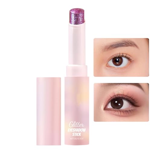 Hiemible Kristall-Glanz-Gel Stifte Lidschatten - Highlighter Stift Kristall Glanz Lidschatten,Schminken Für Empfindliche Und Trockene Haut von Hiemible