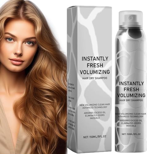 Trockenshampoo Volumen, Haarpflege Spray Ohne Ausspülen, Haar Shampoo Gegen Trockenes Für Reise, Sport, Volumizing Dry Shampoo Spray, Haar Instantly Freshes Volumizing Hair Dry Shampoo, 150ml X1 von Hiemible