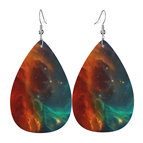 Hieuaoz 3D-Ohrringe mit kosmischem Himmel, Leder, leicht, modisches Geschenk für Frauen und Mädchen, ein Paar, Einheitsgröße, Polyurethan Hieuaoz 3D-Ohrringe mit kosmischem Himmel, Leder, leicht, modisches Geschenk für Frauen und Mädchen, ein Paar, Einheitsgröße, Polyurethan von Hieuaoz