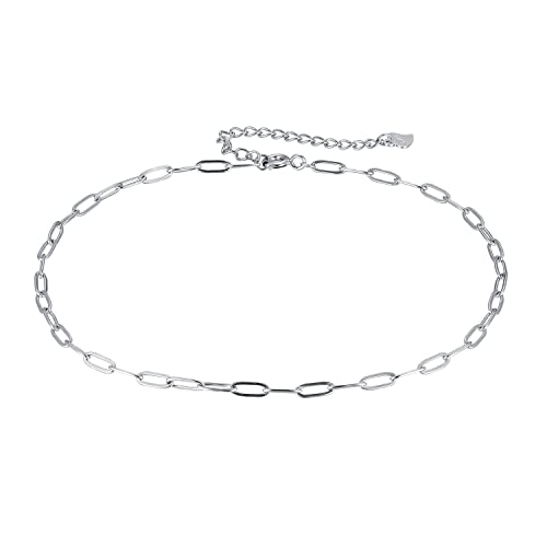 Hifeeled Fußkettchen Damen Silber 925 Rechteckige Fusskettchen Sommer Barfuß Strand für Frauen Schmuck Geschenk Fußketten Verstellbar |22cm+4| von Hifeeled