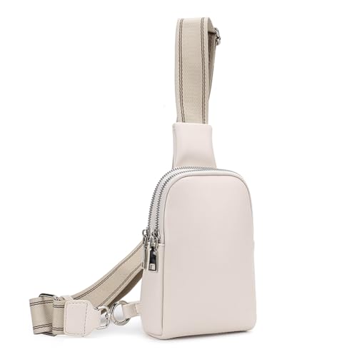 Hiflyer Trendige Crossbody-Tasche für Damen, Umhängetasche, Brusttasche, Schultertasche für Damen, Crossbody-Geldbörse, Weiss/opulenter Garten, Small von Hiflyer