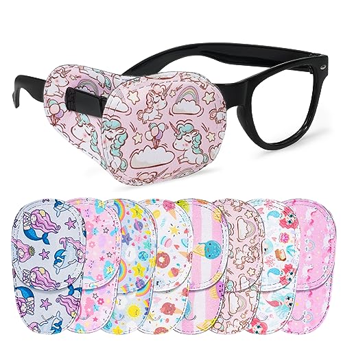 Hifot 8 Stück Augenpflaster Kinder,Amblyopia Kinder Korrektur orthoptischer Augenklappe Medizinisch für Schielens, Brille Cover Eye Patch für Lazy Eye Strabismus augenpflaster Vision Care von Hifot