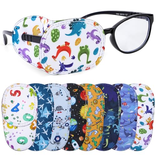 Hifot 8 Stück Augenpflaster Kinder,Amblyopia Kinder Korrektur orthoptischer Augenklappe Medizinisch für Schielens, Brille Cover Eye Patch für Lazy Eye Strabismus augenpflaster Vision Care von Hifot