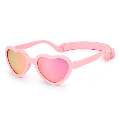 Hifot Baby Sonnenbrille UV400 Polarisierte Sonnenbrillen Kleinkind,Mädchen Junge Sonnenbrillen Schutz gegen Ultraviolette Sonnenstrahlen 0-3 jahre von Hifot