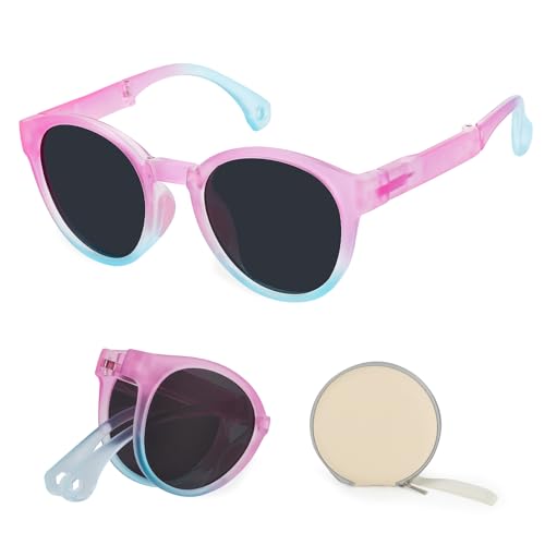 Hifot Faltbar Sonnenbrille Kinder Polarisierte Sportbrille für Jungen Mädchen UV400 Schutz Ultraviolette Silikon Sonnenstrahlen und Brillenputztuch Brillenetuis 3-12 Jahre Hifot Faltbar Sonnenbrille Kinder Polarisierte Sportbrille für Jungen Mädchen UV400 Schutz Ultraviolette Silikon Sonnenstrahlen und Brillenputztuch Brillenetuis 3-12 Jahre von Hifot